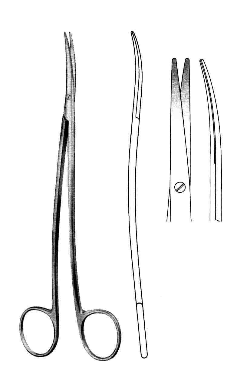 METZENBAUM FİNO MAKAS EĞRİ 18CM